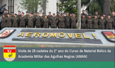 Visita de 28 cadetes do 2° ano do Curso de Material Bélico