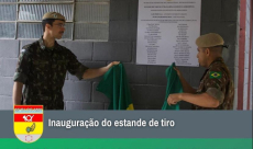 Inauguração do estande de tiro